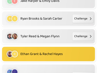 Challenge creation screen